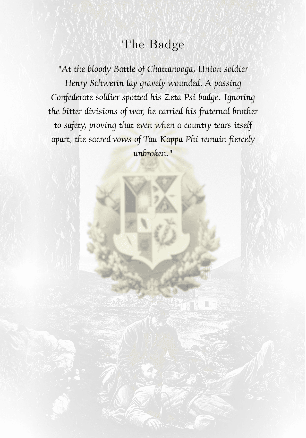 The Badge, Zeta Psi Quarter Century Pamphlet